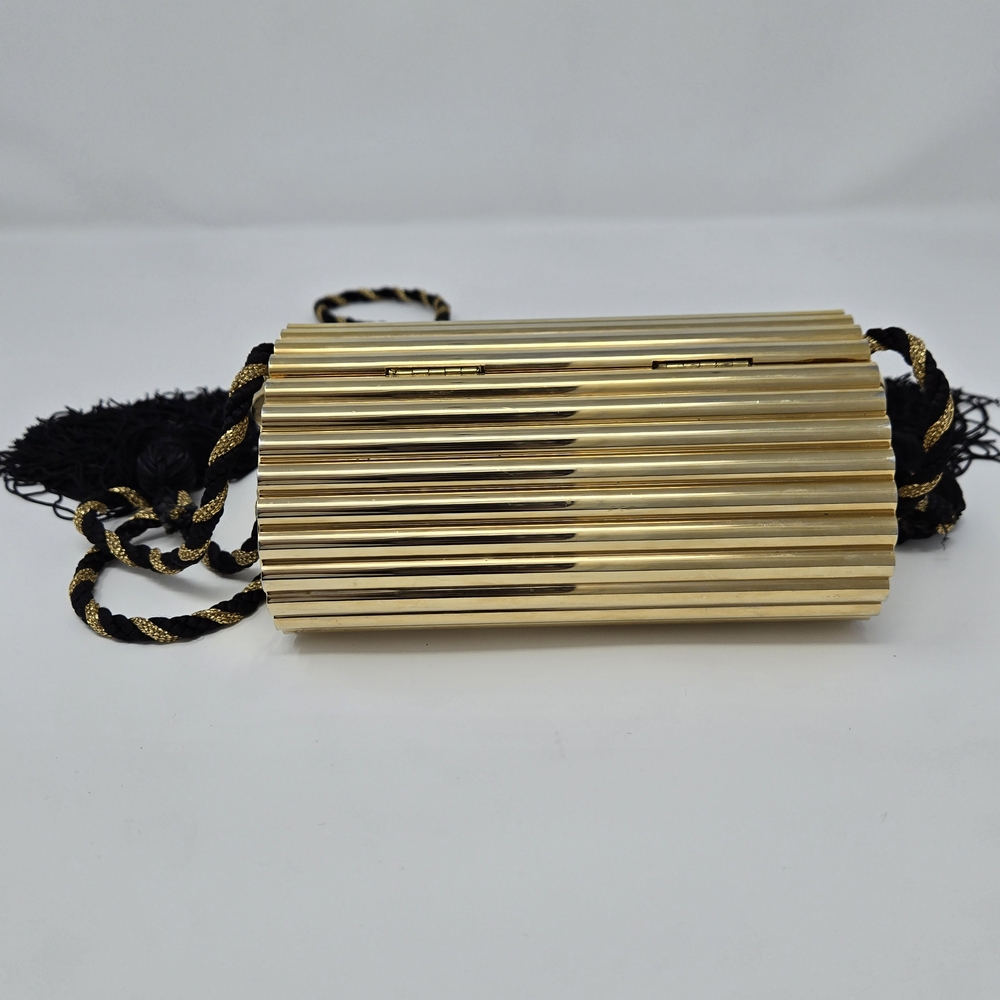 Saint Laurent RARE YSL Yves Opium Minaudiere Gold Bag Purse Clutch Vintage - Picture 13 of 17